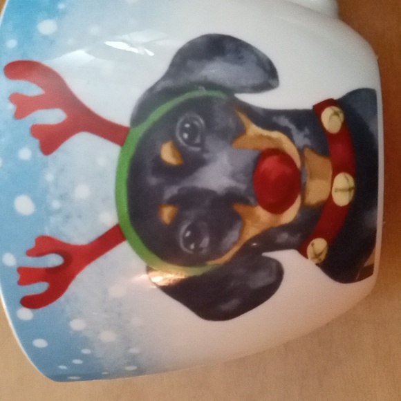 Portobello by Design Reindeer Dog Seasons Greetings Mug - Picture 6 of 6